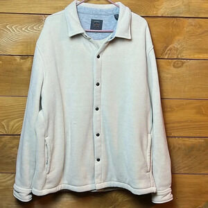 Legacy Copper & Oak Womens Ivory Button-Up Jacket Cozy Lightweight Coat XXL warm